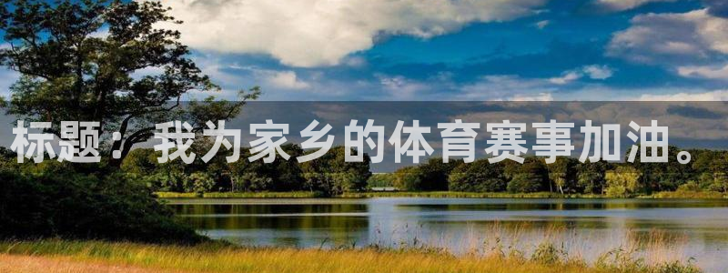 标题：我为家乡的体育赛事加油。