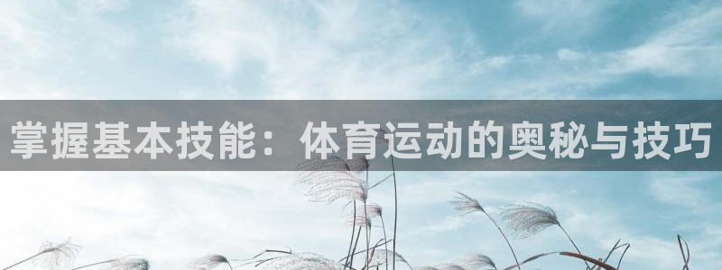 掌握基本技能：体育运动的奥秘与技巧