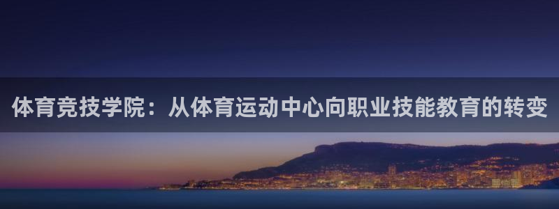 体育竞技学院：从体育运动中心向职业技能教育的转变