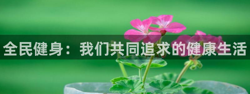 全民健身：我们共同追求的健康生活