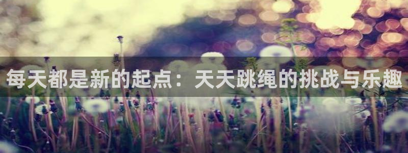 每天都是新的起点：天天跳绳的挑战与乐趣